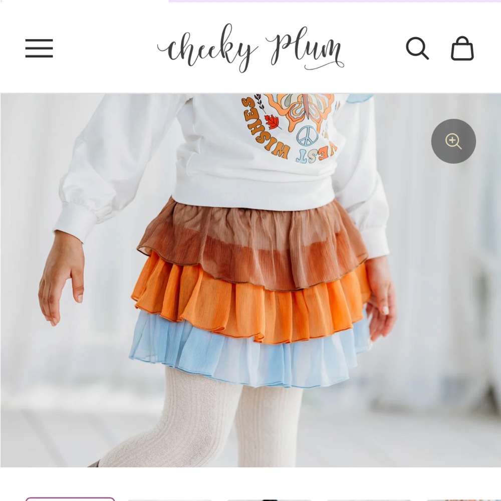 Cheeky Plum tiered tutu skirt